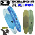 [follows特別価格] O&E 2026 OCEAN＆EARTH オーシャンアンドアース サーフボード THE GENERAL EPOXY SOFT 7’6 1+2Plug ソフトサーフボード ファンボード ミッドレングス [営業所止め送料無料]