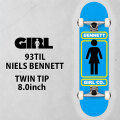 ガール スケートボード コンプリート GIRL 93TIL 8.0inch TWIN TIP [G106] NIELS BENNETT ニールス・ベネット スケボー COMPLETE  完成品 組み立て済み
