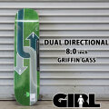 ガール スケートボードデッキ DUAL DIRECTIONAL 8.0inch [G16] GRIFFIN GASS GIRL SKATEBOARD グリフィン・ガス スケボー デッキ G5015