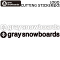 GRAY SNOWBOARD グレイ スノーボード カッティングステッカー LOGO Mサイズ [6] [7] 280mm×30mｍ 