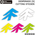 GRAY SNOWBOARD グレイ スノーボード カッティングステッカー DESPERADO Sサイズ [12～16] 100mm×140mm