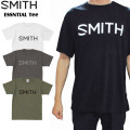 新色！25 tシャツ メンズ 半袖 綿100 SMITH ESSENTIAL TEE  スミス Tシャツ メンズ ロゴ クルーネック Uネック カットソー  [メール便発送商品]