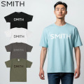 新色！26 tシャツ メンズ 半袖 綿100 SMITH ESSENTIAL TEE  スミス Tシャツ メンズ ロゴ クルーネック Uネック カットソー  [メール便発送商品]
