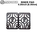 MINI LOGO 【ミニロゴ】 RISER PAD [ライザーパッド] 2枚入り 0.25インチ [6.35mm] スケートボード トラック 高さ調整パーツ [メール便送料200円可能]