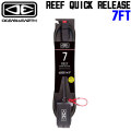 OCEAN&EARTH サーフィン リーシュコード REEF QUICK RELEASE 7’0 ANKLE 足首用 7.0ft オーシャン＆アース ショートボード リーシュ 