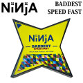 [メール便対応] NINJA ベアリング BADDEST SPEED FAST ニンジャ  ベアリング オイルタイプ スターケース スケートボード