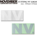 NOVEMBER ステッカー ノベンバー スノーボード CUTTING NV LOGO [30] [31] ロゴデザイン
