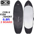 OCEAN＆EARTH サーフボードケース ハードケース COR-X コアエックス FISH/SHORT TRAVEL COVER 6.8ft 2BOARD オーシャンアンドアース [サーフトリップ特集]