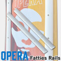 スケート レールバー OPERA FATTIES RAILS WHITE オペラ スケートレール 太め スケボー パーツ SKATE BOARD 2本セット 