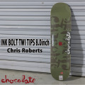チョコレート スケートボード デッキ CHOCOLATE INK BOLT TWIN TIP 8.0inch [CH15] CHRIS ROBERTS クリス・ロバーツ スケボー 