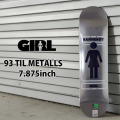 ガール スケートボードデッキ 93 TIL METALLS 7.875inch [GL3] SIMON BANNEROT GIRL SKATEBOARD サイモン・バネロット スケボー デッキ G4922
