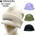 25-26 DRAGON ドラゴン 90'S FLEECE BEANIE フリースビーニー ビーニー 帽子 防寒 スノーボード アウトドア 日本正規品