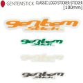 GENTEM STICK ゲンテンスティック CLASSIC LOGO STICKER 100mm スノーボード ステッカー アクセサリー[22] [23] [24] [25]【即】