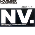 NOVEMBER 【ノベンバー】ステッカー LOGO STICKER [32] ロゴステッカー スノーボード [即] 