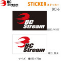 BC Stream ビーシーストリーム [BC-6] [20] [21] Cutting Sticker カッティングステッカー シール デカール 転写 スノーボード スノボー アクセサリー