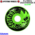 SPIT FIRE スピットファイアー ウィール FORMULA FOUR F4 99DU RADIAL FULL DEATHMASK ll 54mm [S14] 蓄光モデル スケートボード スケボー パーツ SKATE BOARD WHEEL SK8
