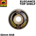 スケートボード ウィール SATORI MOVEMENT WHEEL サトリウィール ELEGANCE TOP SHELF [6] 84B 52mm サトリムーブメント ハードウィール SKATE BOARD