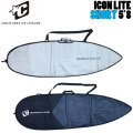 2026 クリエイチャー ICON LITE BOARD COVERS SHORT [5’8] サーフボードケース ショートボード ハードケース サーフィン CREATURES