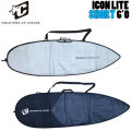 2026 クリエイチャー ICON LITE BOARD COVERS SHORT [6’0] サーフボードケース ショートボード ハードケース サーフィン CREATURES
