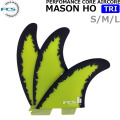 [ポイント20倍！] FCS2 FIN フィン トライフィン メイソンホー MH (MASON HO) - PC／Aircore イエロー／ブラック パフォーマンスコア エアコア メーソンホー Sサイズ Mサイズ Lサイズ エフシーエス2フィン ショート用 ショートボード用 サーフィン