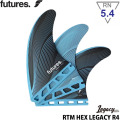 ショートボード用フィン futures. R4 Legacy RTM HEX RAKE Sサイズ フューチャーフィン トライフィン 3枚 レイクアングル サーフィン サーフボード 