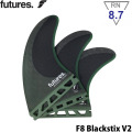 futures.  BLACKSTIX 4.0 F8 VECTOR II [Large] フューチャーフィン ショートボード フィン 3枚セット F8 V2