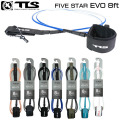 26 ツールス サーフィン リーシュコード TLS FIVE STAR 8ft サーフボード 流れ防止 TOOLS 5star フィッシュトゥールス 