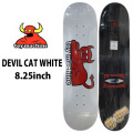 トイマシーン デッキ スケートボード DEVIL CAT WHITE [TM16] 8.25inch D1298