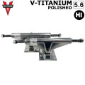 スケートボード トラック ベンチャー VENTURE TRUCK V-TITANIUM POLISHED 5.6 [V10] [HI] 8.125～8.375inch ブイチタニウム ポリッシュ スケボー スケートボード トラック  SK8 パーツ 