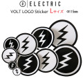 ELECTRIC エレクトリック ステッカー VOLT LOGO [Lサイズ] [33] [34] ラミネート加工 スノーボードステッカー 丸型 ばら売り 1枚売り