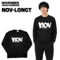 NOVEMBER ノベンバー ロングTシャツ メンズ 長袖 綿 スノーボード NOV-LONGT [22] アパレル コットン ロンT ユニセックス [メール便発送商品]