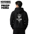 NOVEMBER ノベンバー スノーボード PROZIP-PARKA [31] スーパーヘビーウエイトフルジップパーカ 厚手 裏起毛 アウター アパレル メンズ ユニセックス