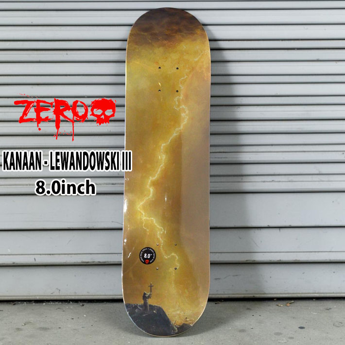 ゼロ デッキ スケートボード 8.0 [ZE7] ZERO KANAAN LEWANDOWSKI III x Kanaan Dern マリウス・ルワンドウスキ ケイナーン・ダーン スケボー スケートボード