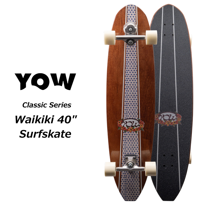 YOW Waikiki 40インチ [8] ヤウサーフスケート ワイキキ YOW Meraki S5sシステム オフトレ 陸トレ【購入特典付】