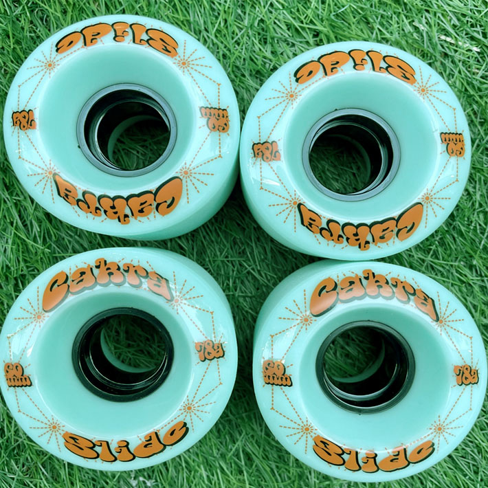 CAKRA サーフスケート スライド専用ウィール チャクラ ソフトウィール 78A  60mm ファットシェイプ スケートボード スケボー
