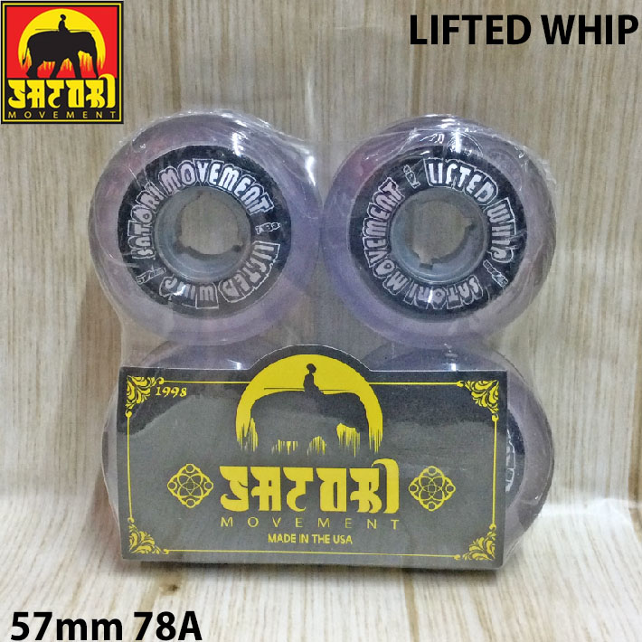 スケートボード ウィール SATORI MOVEMENT LIFTED WHIP [24] 78A 57mm サトリムーブメント ソフトウィール
