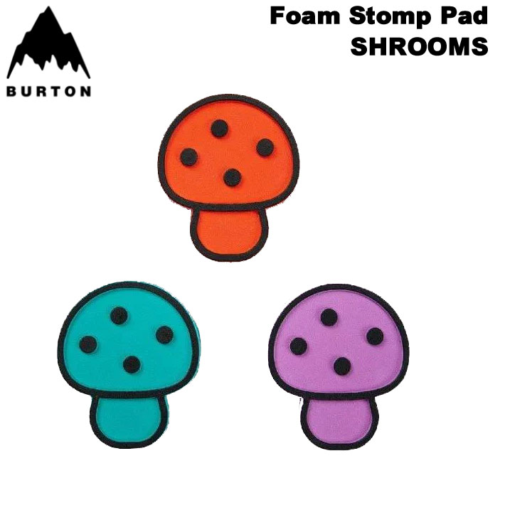 25-26 BURTON バートン スノーボード デッキパッド FOAM STOMP PAD  SHROOMS スノボー 滑り止め アクセサリー