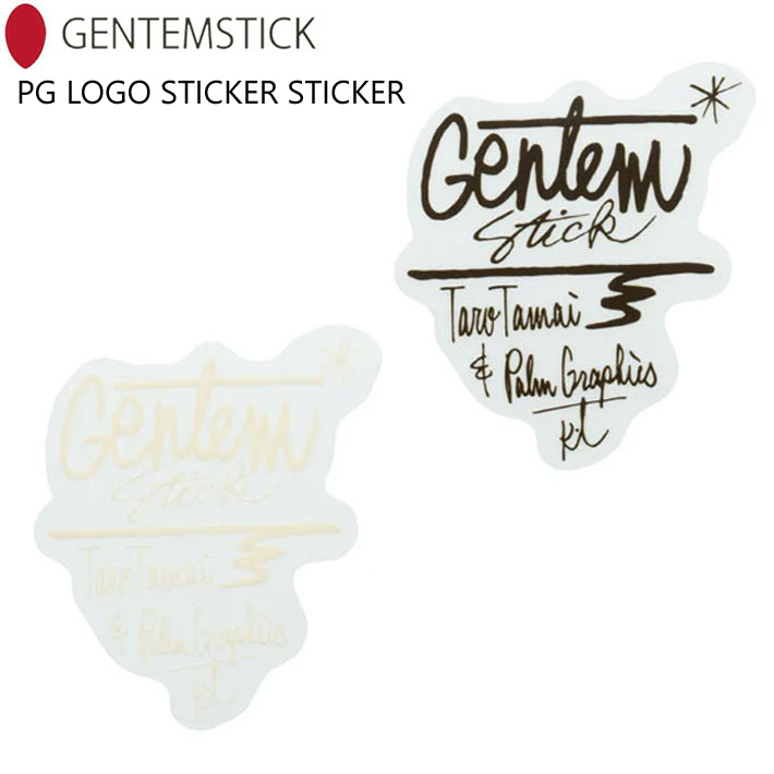 GENTEM STICK ゲンテンスティック PG LOGO STICKER スノーボード ステッカー アクセサリー[12] [13]【即】