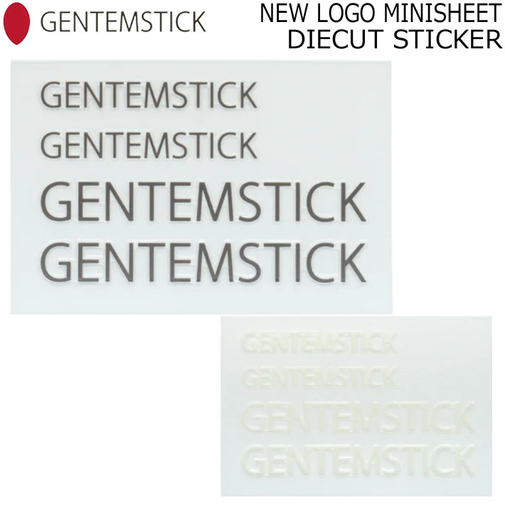 GENTEM STICK ゲンテンスティック NEW LOGO MINISHEET DIECUT STICKER 65mm ダイカットステッカー スノーボード ステッカー [34] [35]