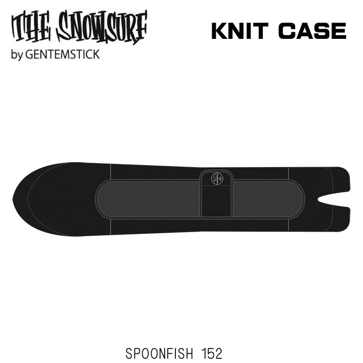 [予約] GENTEMSTICK ゲンテンスティック スノーボード ニットケース SPOON FISH 141 146 152用 [BLK] ソールカバー ソールガード ボードケース THE SNOWSURF