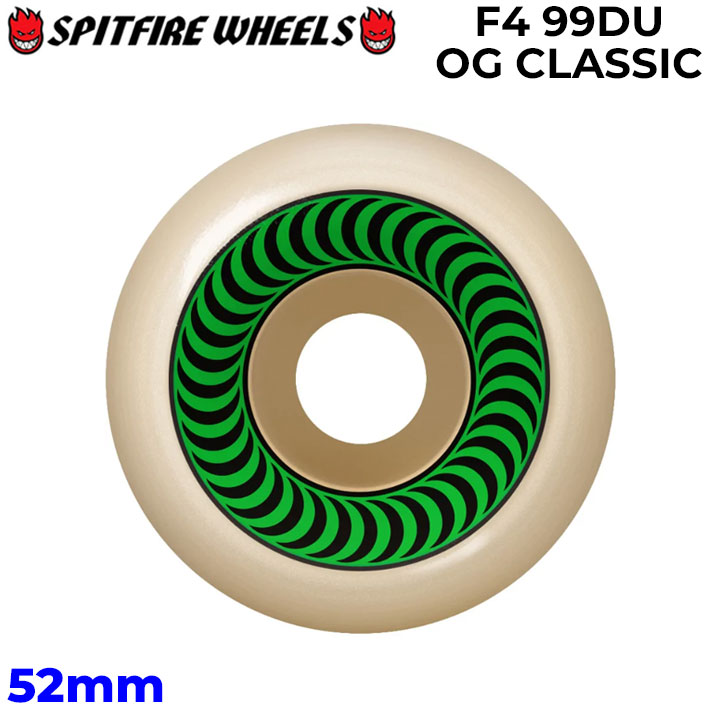SPIT FIRE スピットファイアー ウィール FORMULA FOUR F4 99DU OG CLASSIC 52mm [S1] スケートボード スケボー パーツ SKATE BOARD WHEEL SK8