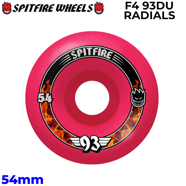 SPIT FIRE スピットファイアー ウィール FORMULA FOUR F4 93DU RADIALS 54mm [S12] スケートボード スケボー パーツ SKATE BOARD WHEEL SK8