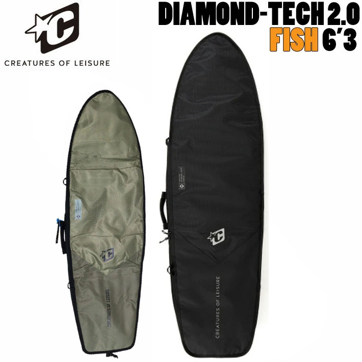 2026 クリエイチャー DAY USE RETRO/FISH DIAMOND-TECH 2.0 [6'3] サーフボードケース レトロボード フィッシュボード ハードケース サーフィン CREATURES