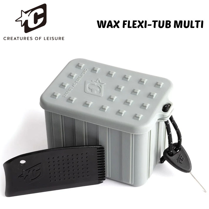 2025 サーフィン ワックスケース クリエイチャー WAX FLEXI-TUB MULTI CREATURES サーフワックス マルチケース 持ち運び 保管