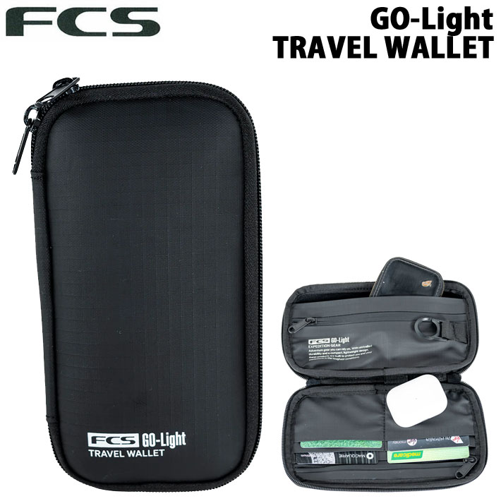 FCS エフシーエス GO-LIGHT TRAVEL WALLET トラベルウォレット 財布 パスポート カード 旅行 トリップ サーフィン<br>