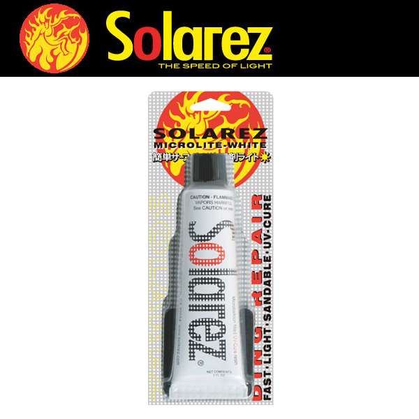 [メール便送料200円可能] WAHOO ソーラーレジン マイクロライトホワイト SOLAREZ MICROLITE WHITE 2.0oz (57ｇ) 深めの傷用 3分簡単ボードリペア リペアグッズ