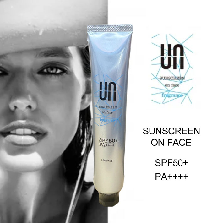 [メール便発送商品] NEW！ 顔用 日焼け止め アン サンスクリーン オン フェイス フレグランス UN SUNSCREEN on face fragrance 日やけ止めクリーム 45g 日焼け防止 日焼け対策 SPF50+ PA++++