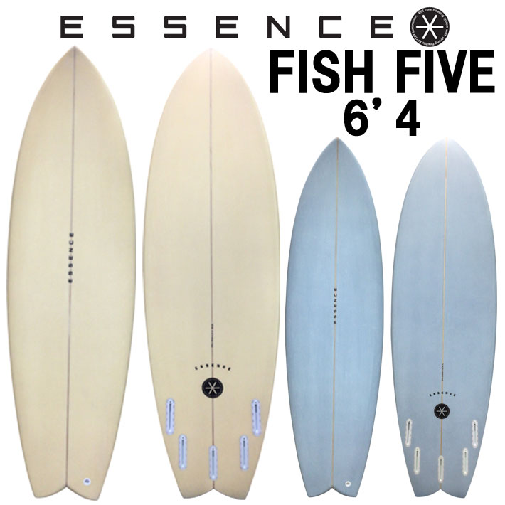 2026 ESSENCE BOARDS エッセンス サーフボード FISH FIVE フィッシュ ファイブ 6’4 サーフィン サーフボード 5FIN 海 ショートボード