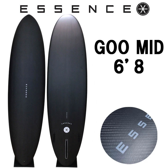 [7月中旬以降入荷予定] 2026 ESSENCE BOARDS エッセンス サーフボード GOO MID グッドミッド 6’8 サーフィン サーフボード 3FIN 海 カーボンボード ファンボード