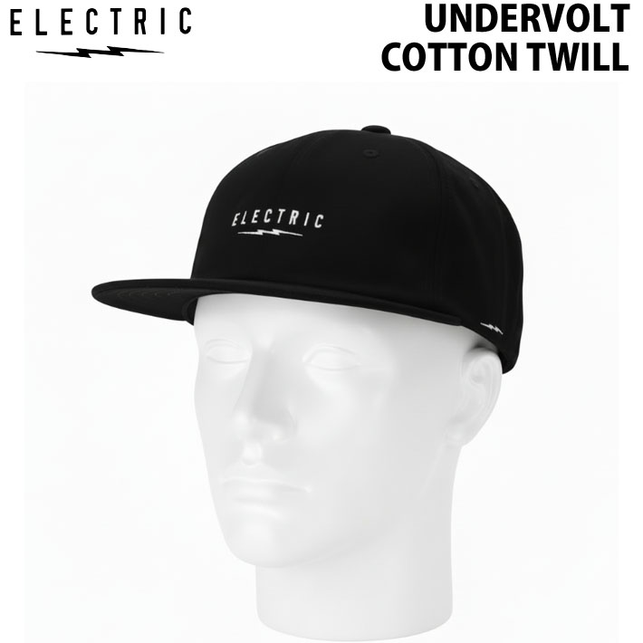 26 ユニセックス メッシュキャップ 帽子 [E25SC02] ELECTRIC UNDERVOLT COTTON TWILL 6パネル CAP フラットキャップ 深め メンズ レディース 日本正規品